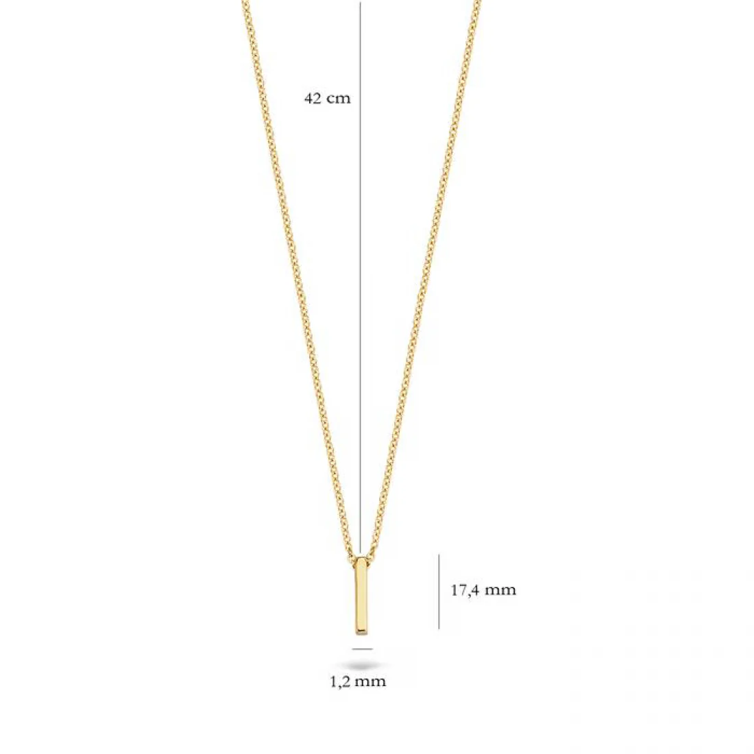 Blush Ketting 14kt Goud 3093YGO - Image 3
