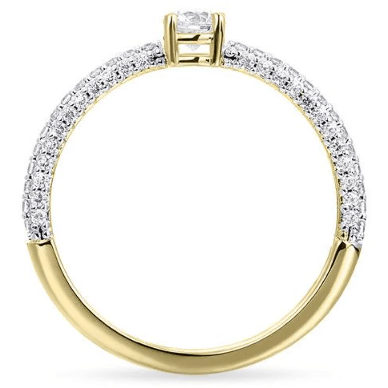 Gouden ring met zirconia VGR030 - Image 3