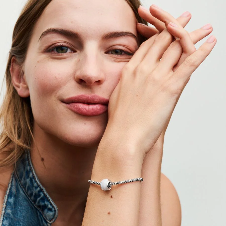 Pandora Bedel Wit Muranoglas 793118c00 - Image 5