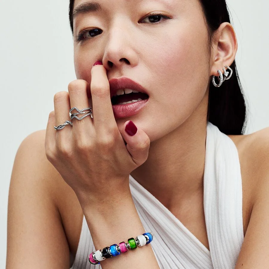 Pandora Bedel Wit Muranoglas 793118c00 - Image 6