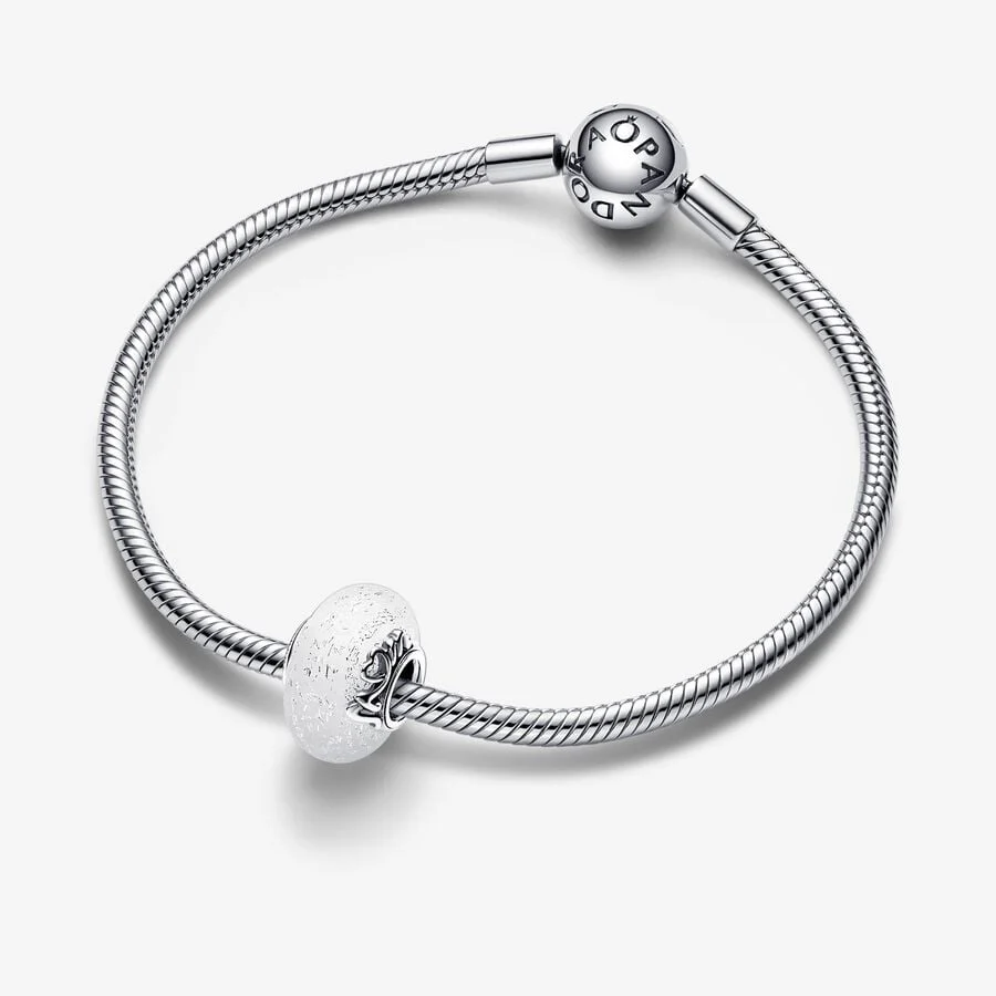 Pandora Bedel Witte Muranoglas Mum & Love 792655C00 - Image 4